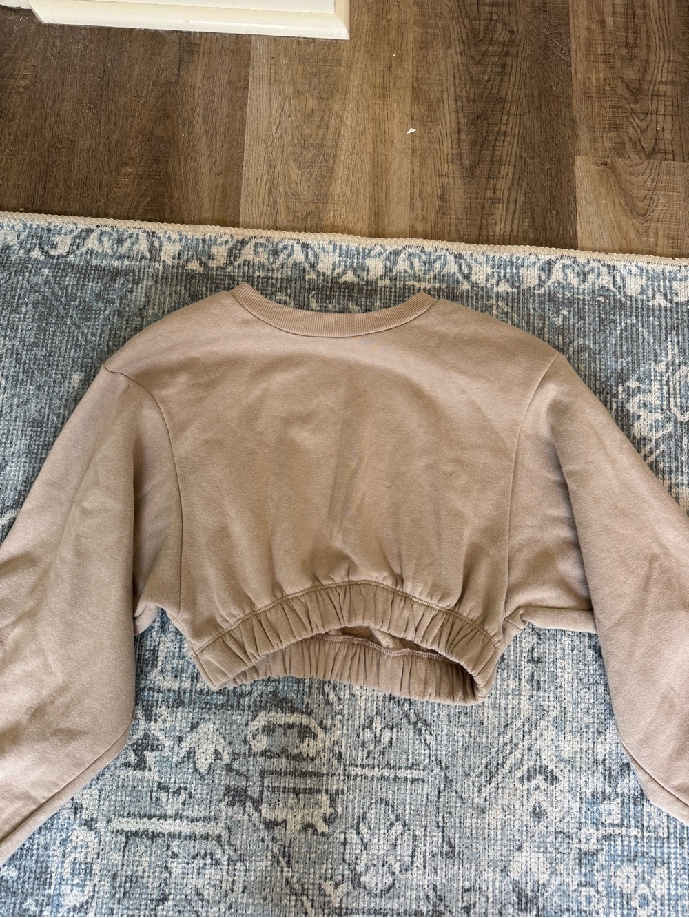 Women’s Cropped Tan Sweatshirt